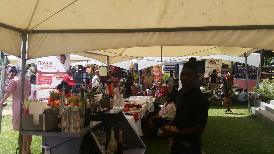 Event tents with guests